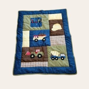 Sweet Jojo Designs Construction tools Baby Crib Nursery Quilt Blanket 35" x 43"